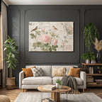 Vintage Und Shabby Blumen Und Voegel Vintage Illustration