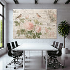 Vintage Und Shabby Blumen Und Voegel Vintage Illustration