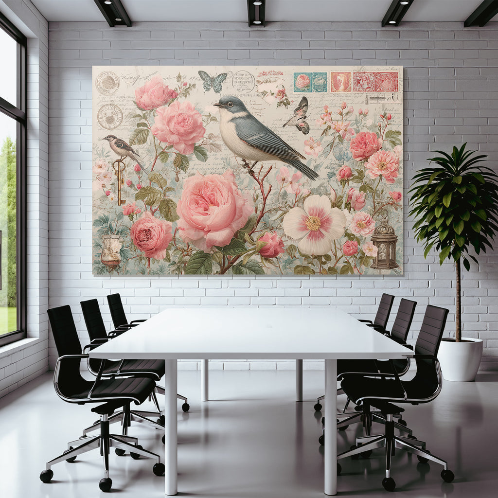 Vintage Und Shabby Blumen Voegel Schmetterlinge Vintage Design