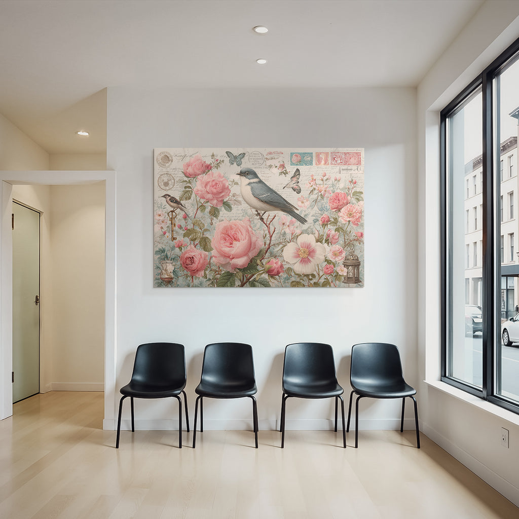 Vintage Und Shabby Blumen Voegel Schmetterlinge Vintage Design