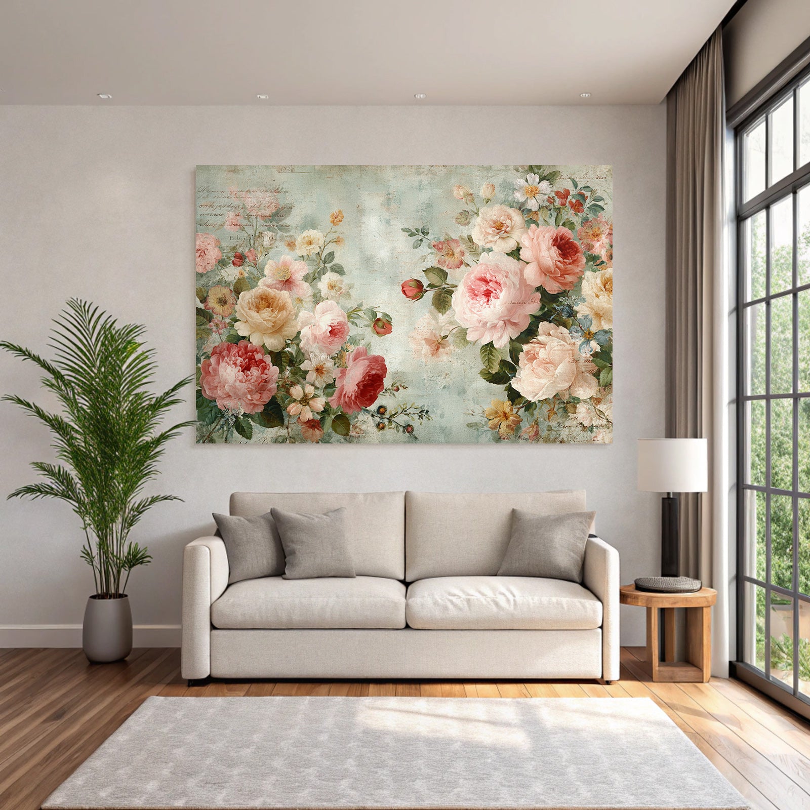 Vintage and shabby floral design roses flowers vintage background