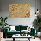 Vintage Und Shabby Handgeschriebener Brief Mit Blumenmotiven Vintage