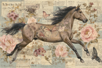 Vintage Und Shabby Pferd Flora Dekorativ | Vintage Shabby | Einrichtungsstile