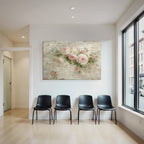 Vintage Und Shabby Pink Weisse Rosen Hand Geschriben Text Vintage