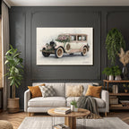 Vintage Und Shabby Vintage Auto Mit Blumen Hochzeitsstil