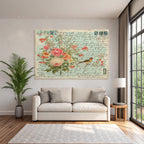 Vintage Und Shabby Vintage Blumen Post Karte