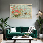 Vintage Und Shabby Vintage Blumen Post Karte