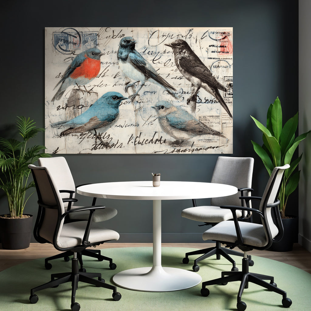 Vintage Und Shabby Vintage Voegel Postkarten