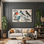 Vintage Und Shabby Vintage Voegel Postkarten