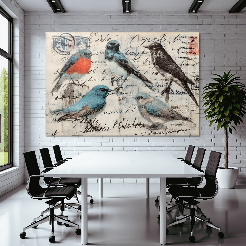 Vintage Und Shabby Vintage Voegel Postkarten