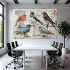 Vintage Und Shabby Vintage Voegel Postkarten