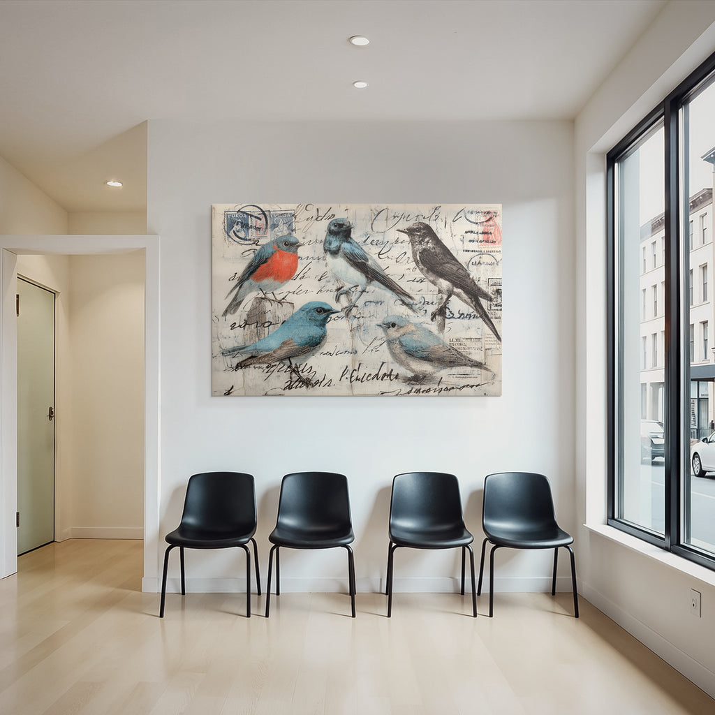 Vintage Und Shabby Vintage Voegel Postkarten