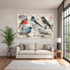 Vintage Und Shabby Vintage Voegel Postkarten