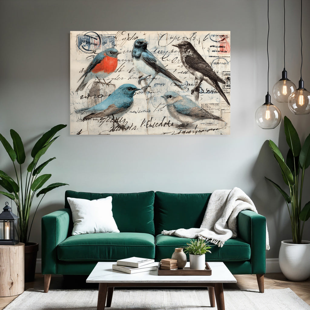 Vintage Und Shabby Vintage Voegel Postkarten