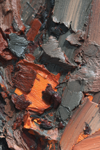 Vibrante Texturierte Farbe Abstrakte Kunst Dunkelgrau Tiefrot Helles Orange | Bronze Anthrazit Terrakotta | Farbenwelten