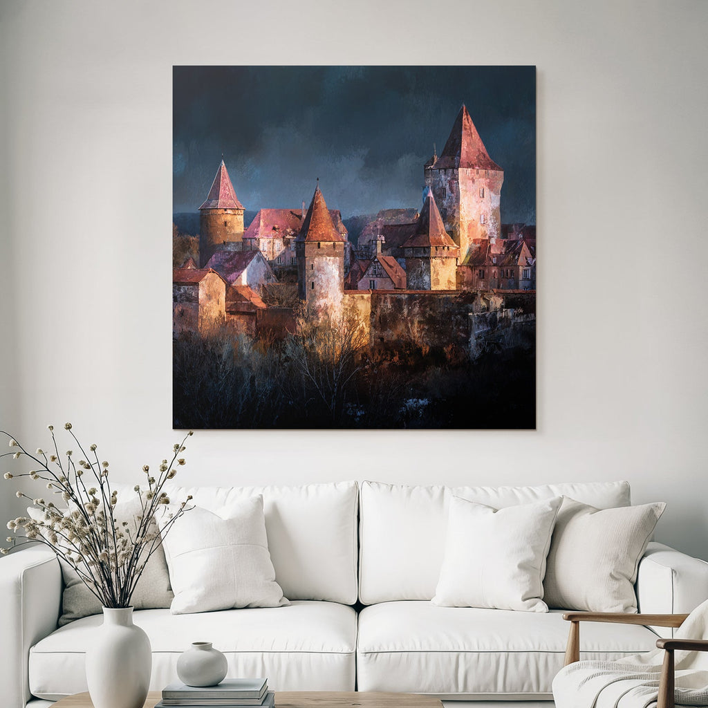Burg Und Festung Mit Medieval Architektur