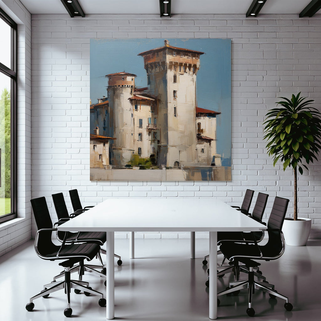 Schloss Impressionistisch Lichtfarbe Malerei