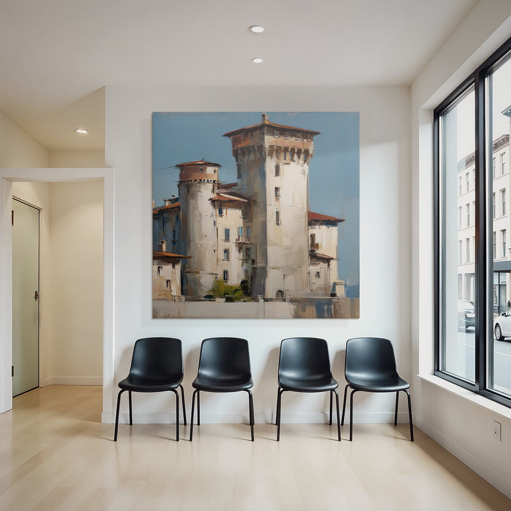 Schloss Impressionistisch Lichtfarbe Malerei