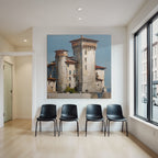 Schloss Impressionistisch Lichtfarbe Malerei