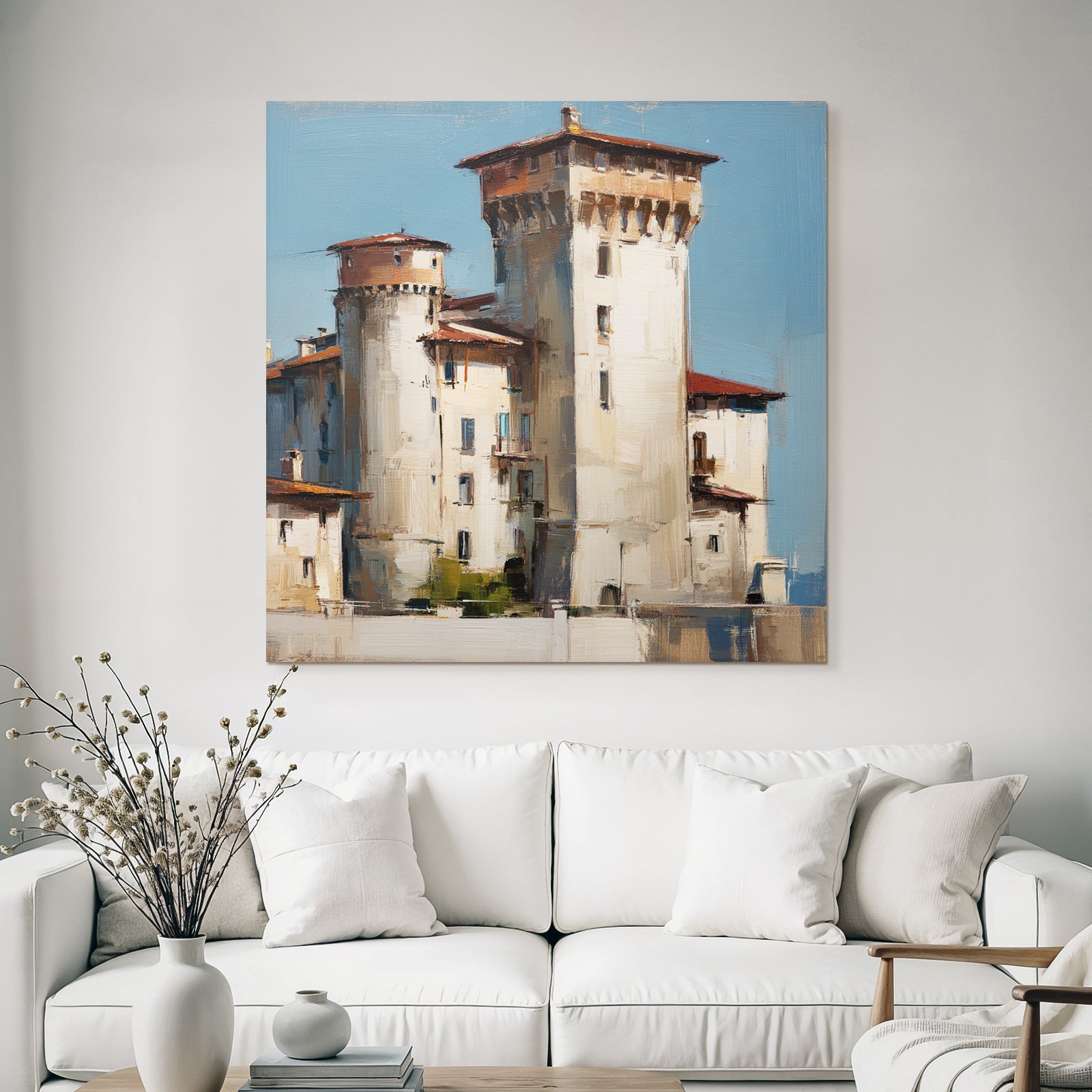 Schloss Impressionistisch Lichtfarbe Malerei