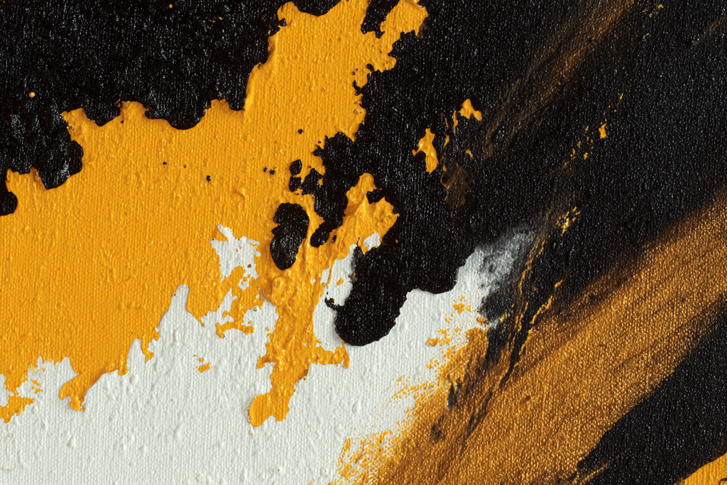 Abstractes Gemälde In Sw Orange Thick Paint Texture | Bronze Anthrazit Terrakotta | Farbenwelten