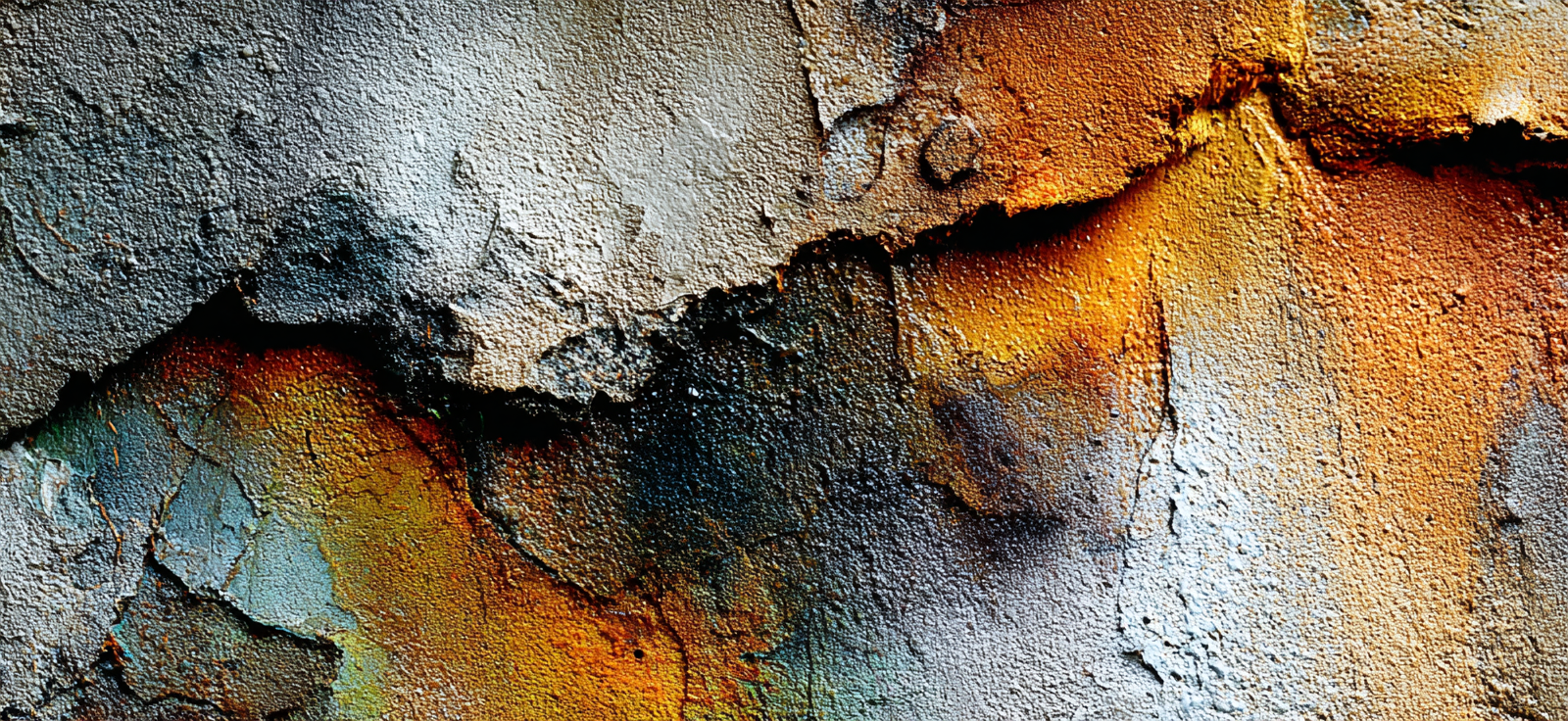 Abstrakte Oberfläche Mit Textur Grau Orange Gold | Bronze Anthrazit Terrakotta | Farbenwelten
