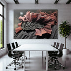 Dekoratives Accessoire Mit Rotem Blumen Element Und Schwarz Orientiertem Band