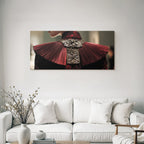 Elaborates Color Pleated Fabric Mit Metallischen Details