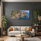 Malerisches Küsten Dorf Mediterrane Landschaft