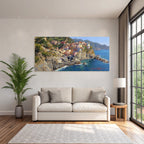 Malerisches Küsten Dorf Mediterrane Landschaft