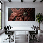 Ornamentaler Gurt Schleife Stoff Detail Rote Braune Farbe