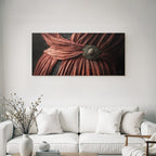 Ornamentaler Gurt Schleife Stoff Detail Rote Braune Farbe