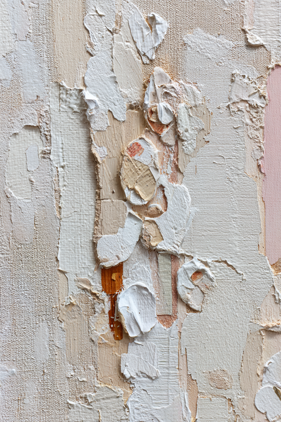 Naheaufnahme Texturierte Oberfläche Abstrakte Kunst Farbenspiel | Erdtoene und Taupe | Farbenwelten