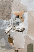 Texturierte Oberfläche Abstrakte Kunst Mischung Von Materialien | Erdtoene und Taupe | Farbenwelten