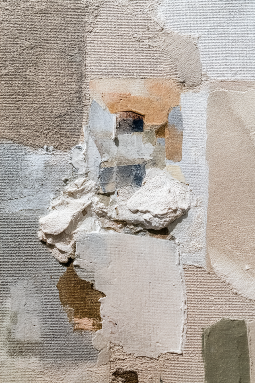 Texturierte Oberfläche Abstrakte Kunst Mischung Von Materialien | Erdtoene und Taupe | Farbenwelten