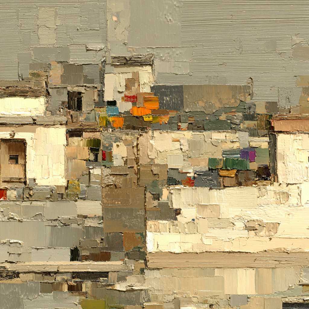 Abstracte Kunstlandschaft Mit Textur Und Farben | Erdtoene und Taupe | Farbenwelten