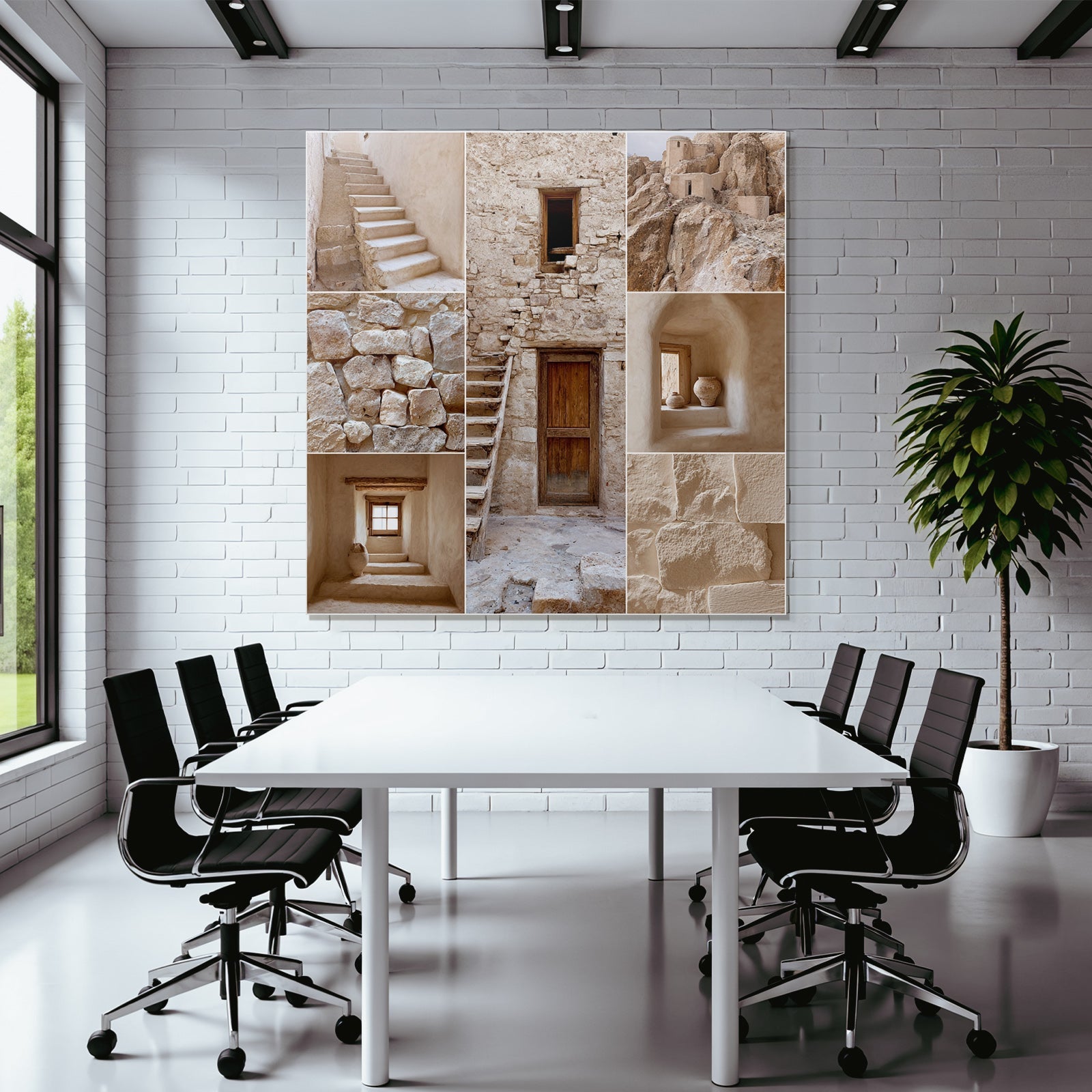 Alte Stein Architektur Collage Mit Details Und Texturen