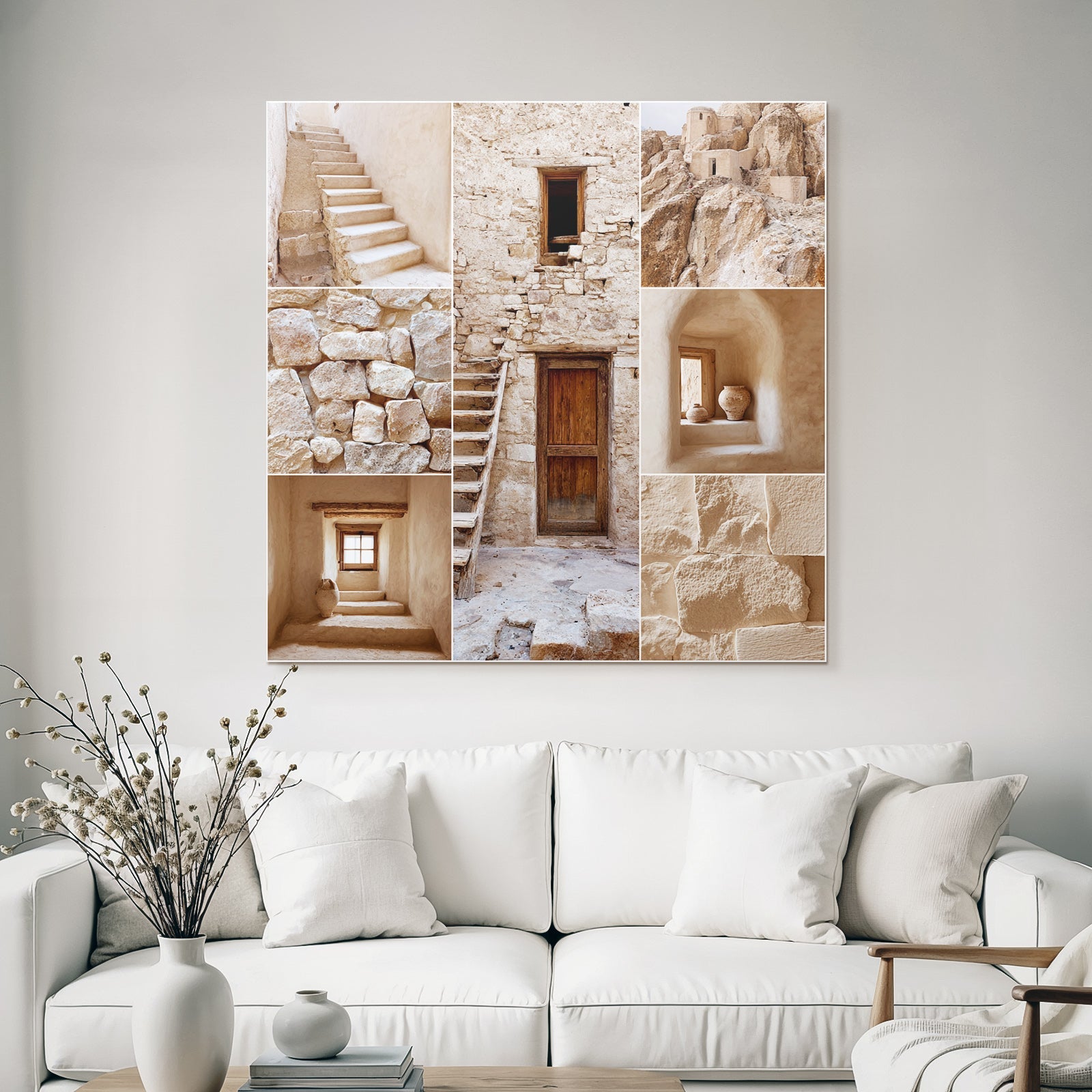 Alte Stein Architektur Collage Mit Details Und Texturen