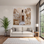 Alte Stein Architektur Collage Mit Details Und Texturen