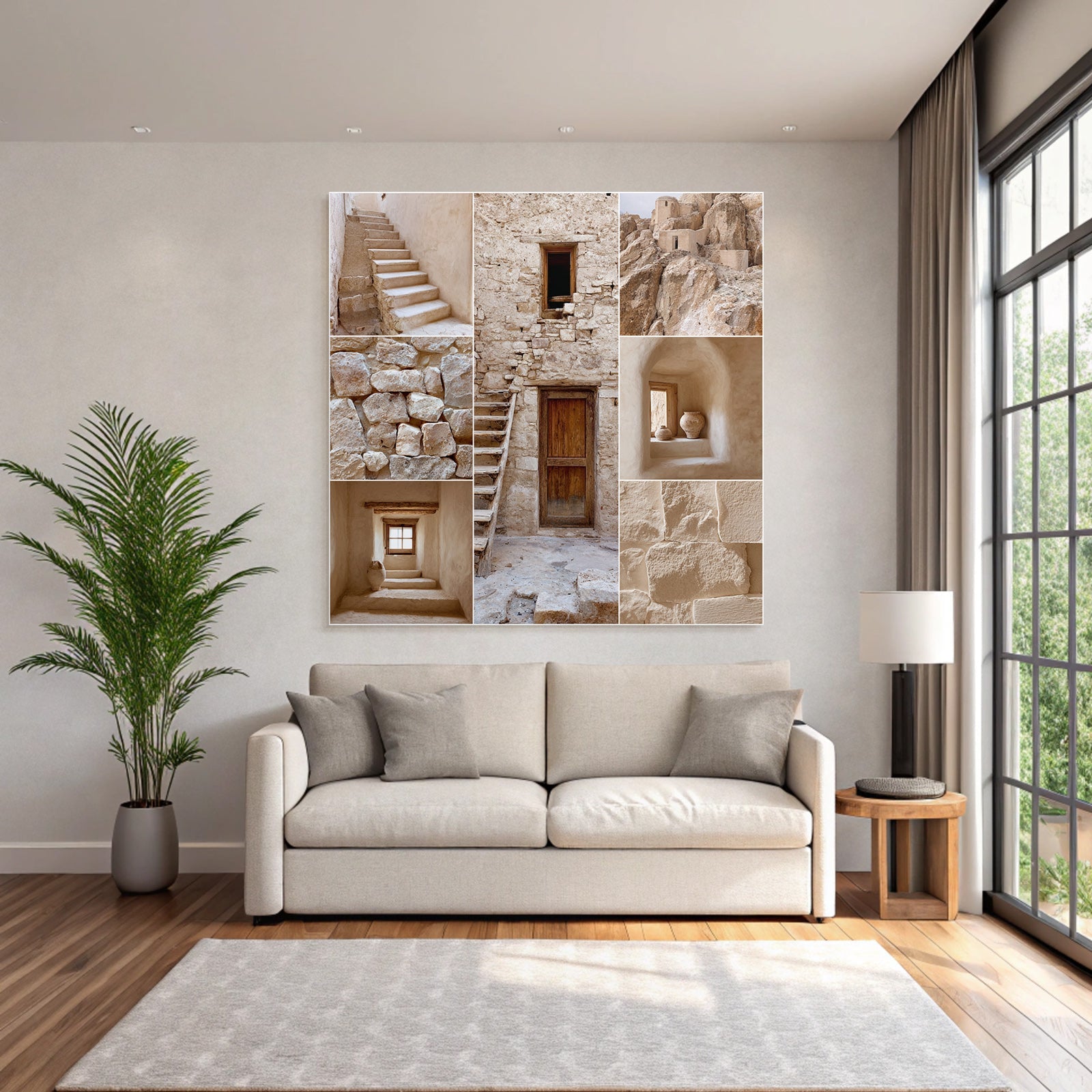 Alte Stein Architektur Collage Mit Details Und Texturen