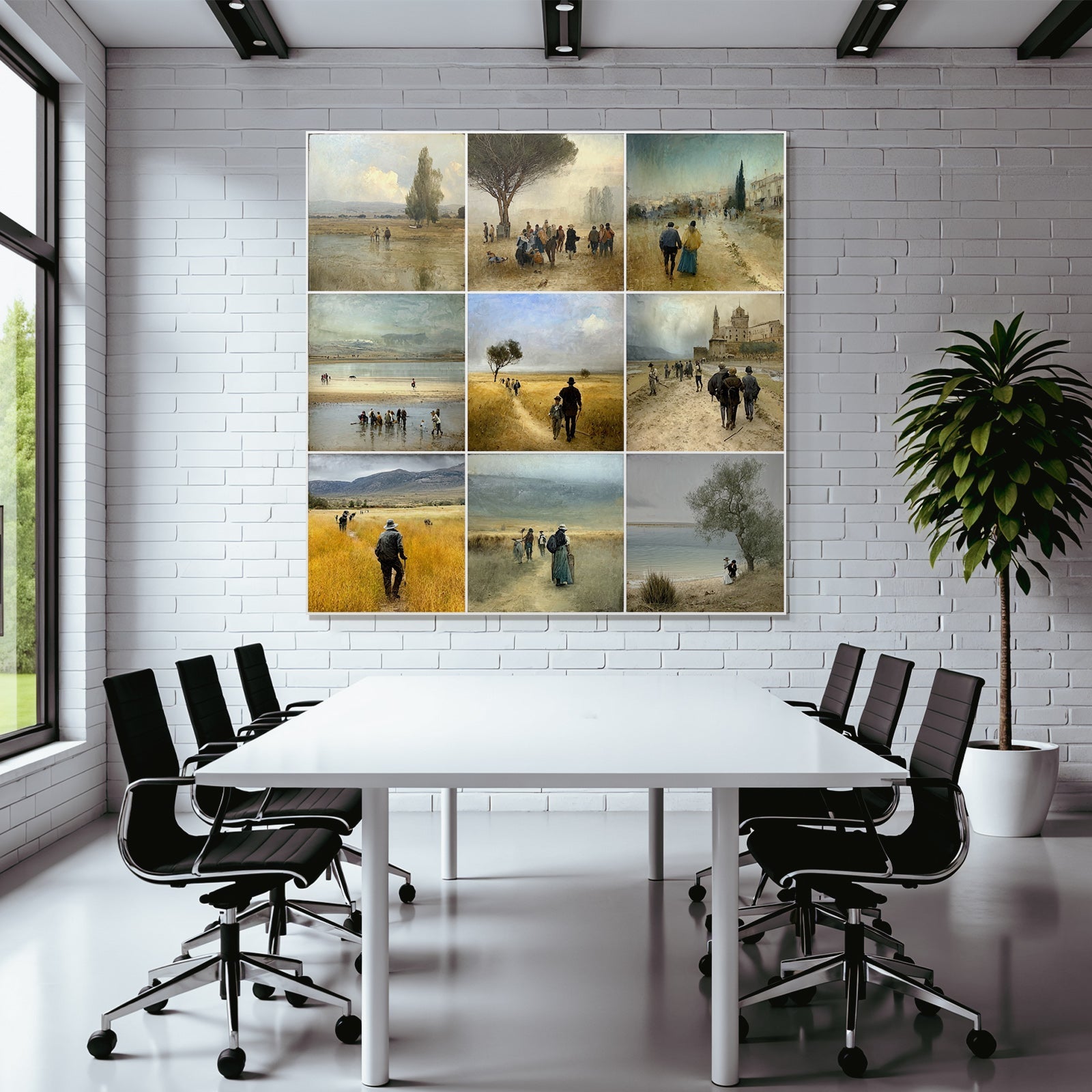 Land Szenen Collage Rural Pastoral Themen