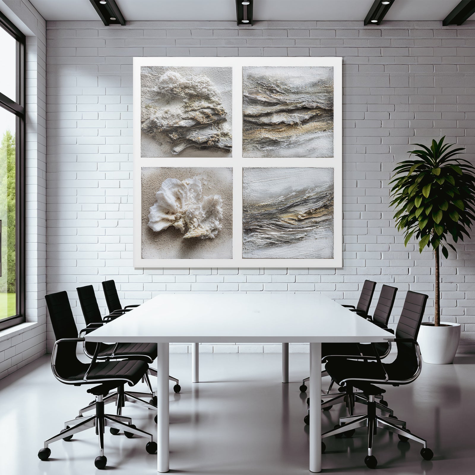 Texturierte Kunstwerke Inspiriert Von Meer Und Natur