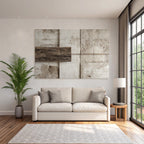 Abstracte Zusammensetzung Interior Design Texturen Materialien