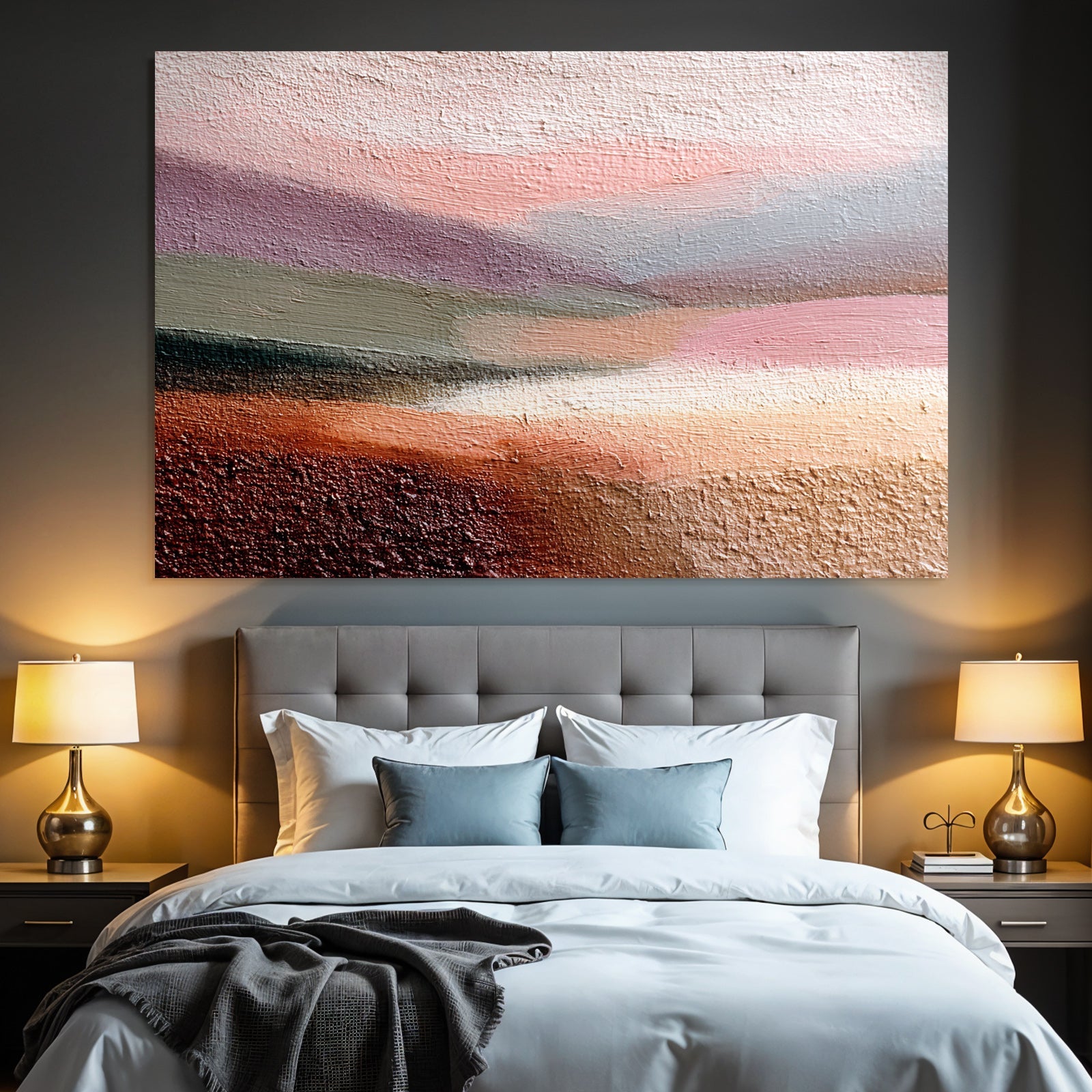 Abstractes Bild Mit Weichen Farben Gradient Landscape Horizont
