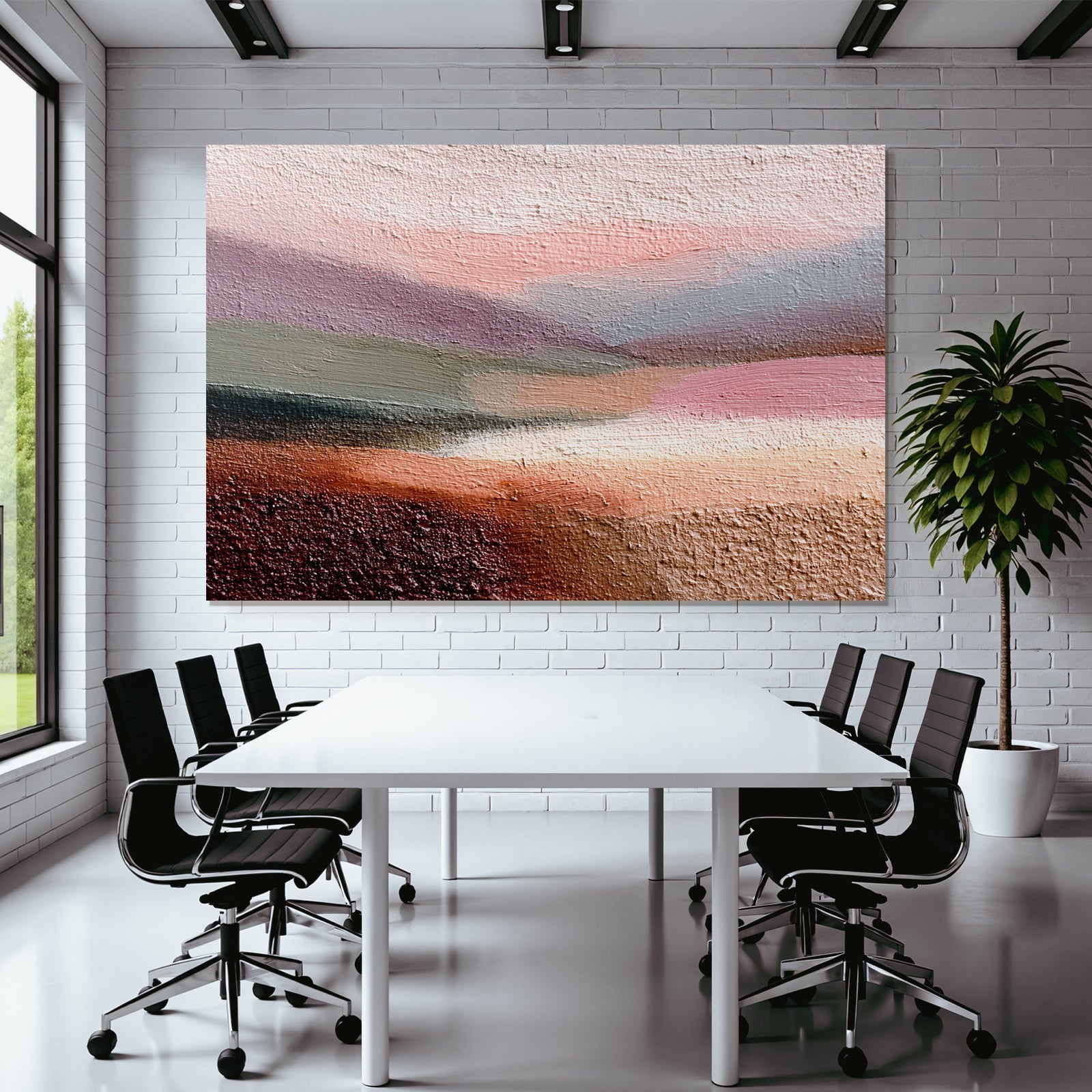 Abstractes Bild Mit Weichen Farben Gradient Landscape Horizont