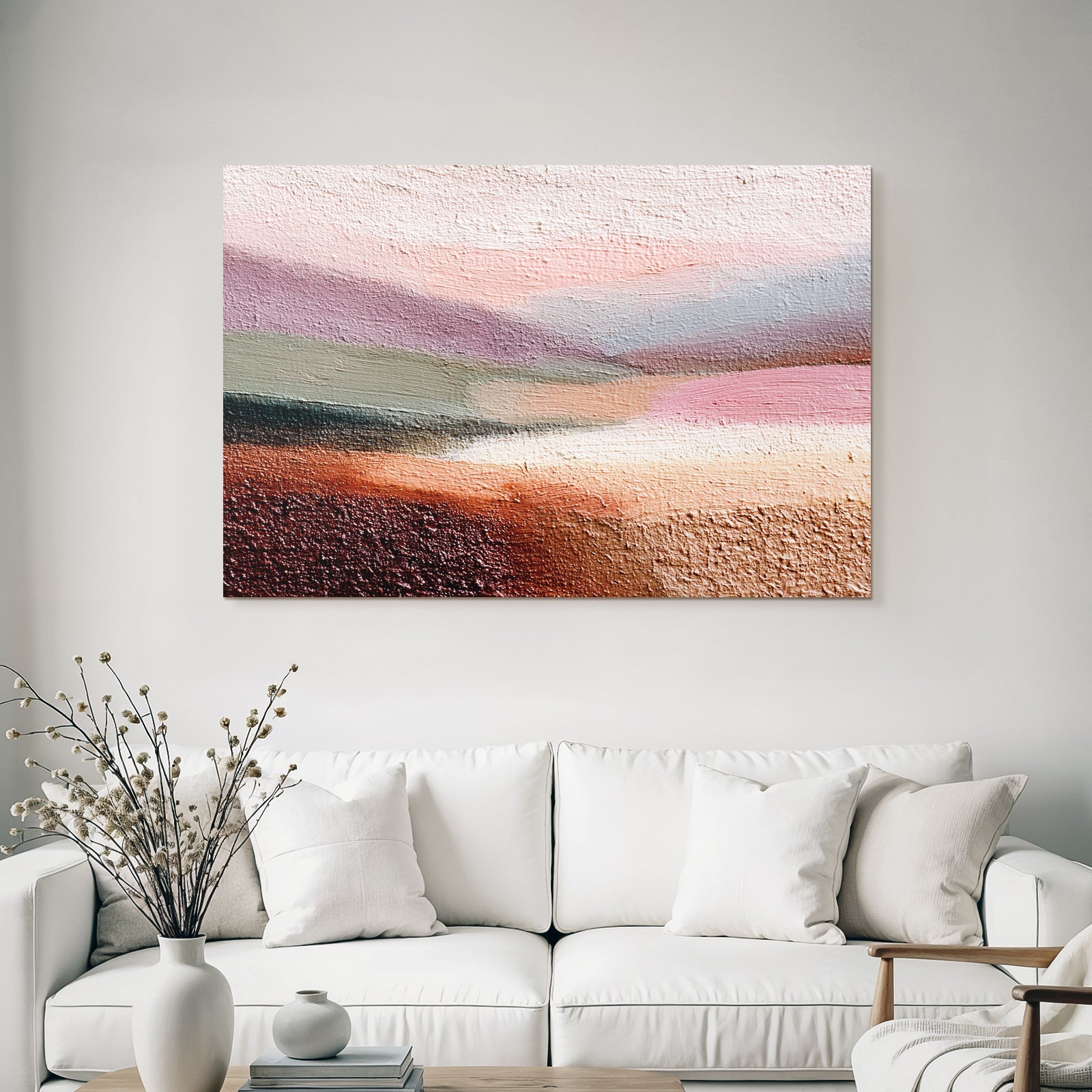 Abstractes Bild Mit Weichen Farben Gradient Landscape Horizont