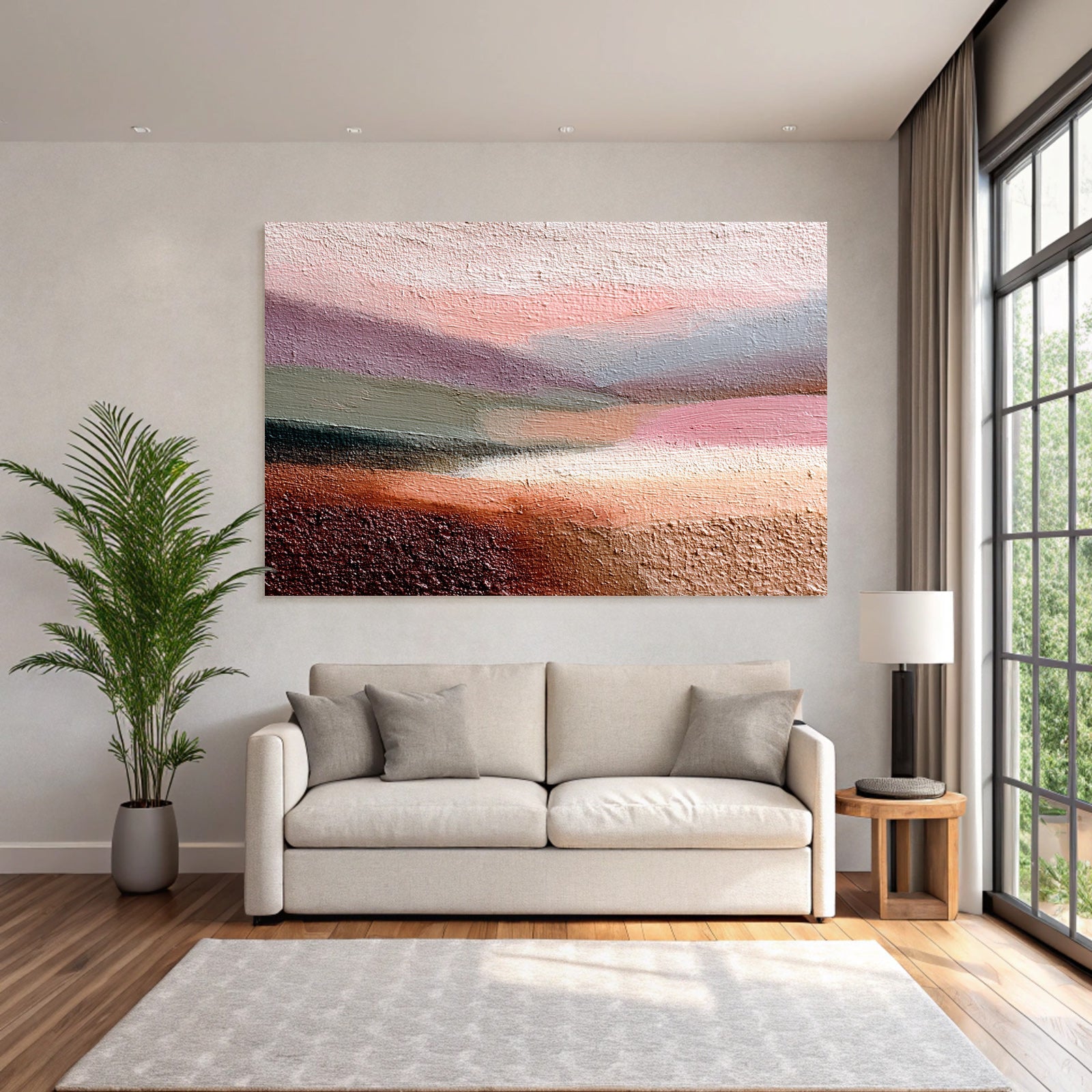 Abstractes Bild Mit Weichen Farben Gradient Landscape Horizont