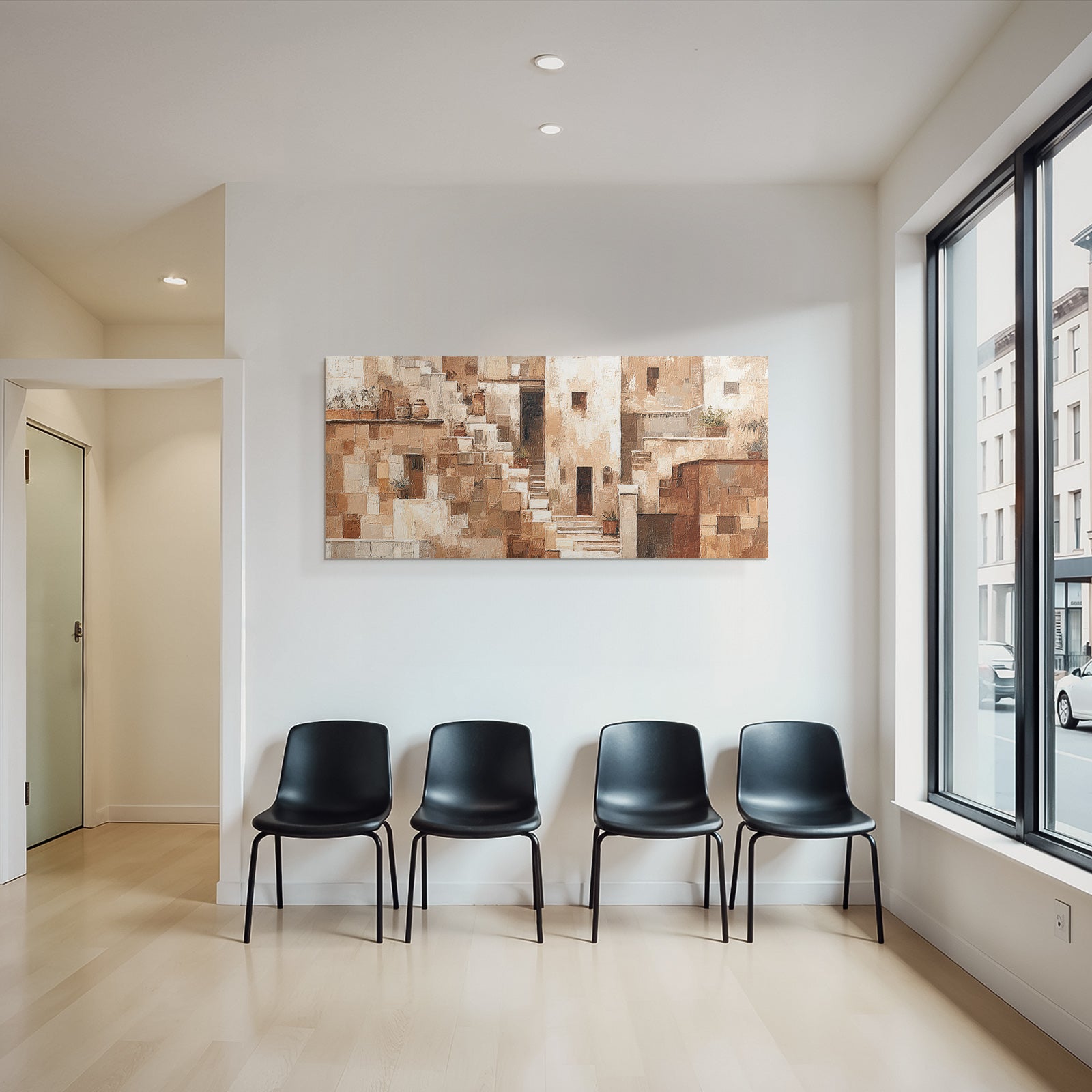 Abstrakte Architektur Mediterranische Strukturen
