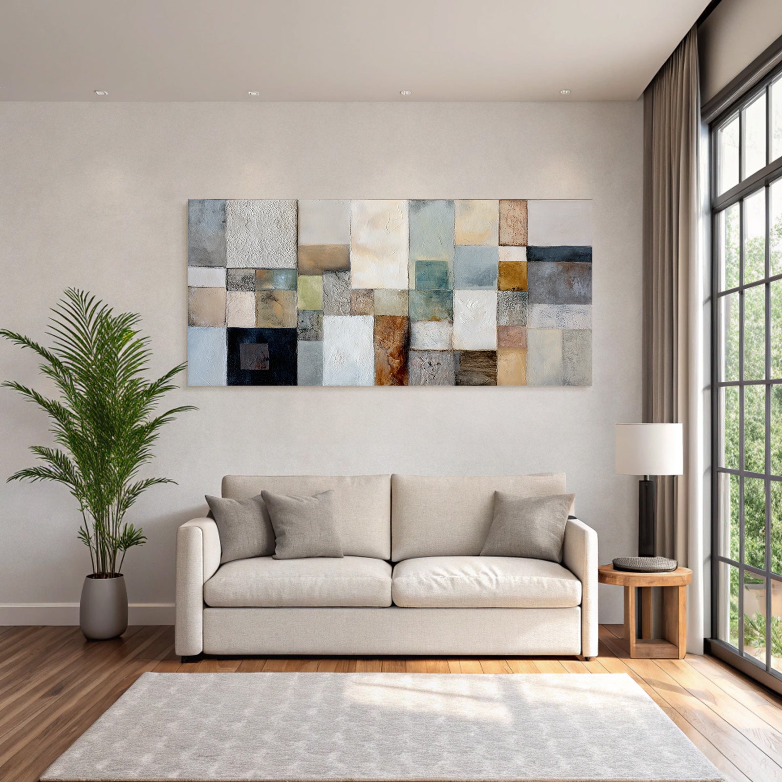 Abstrakte Kunst Mit Texturen Und Farben