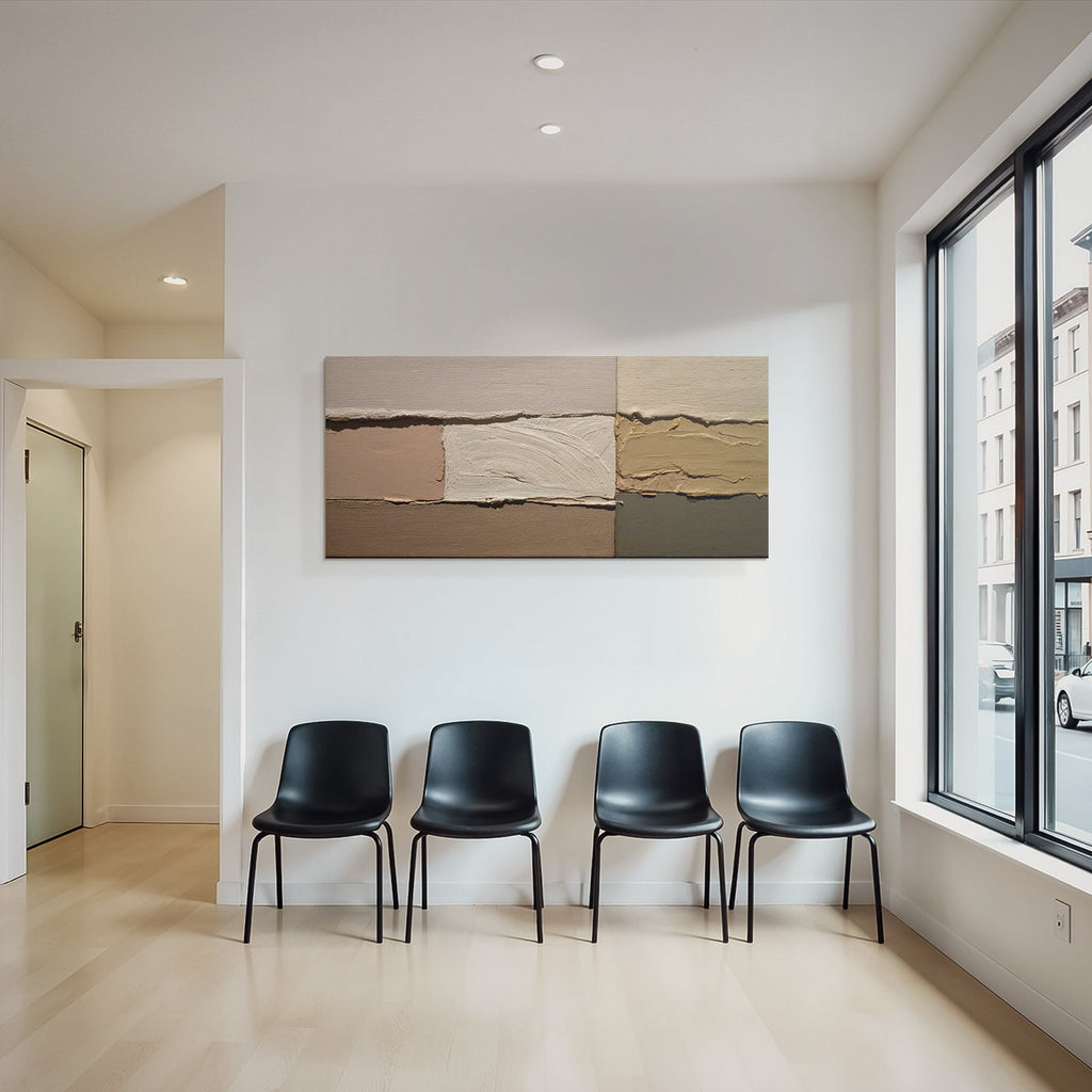 Abstrakte Kunst Texturierte Farbe Neutrale Ton
